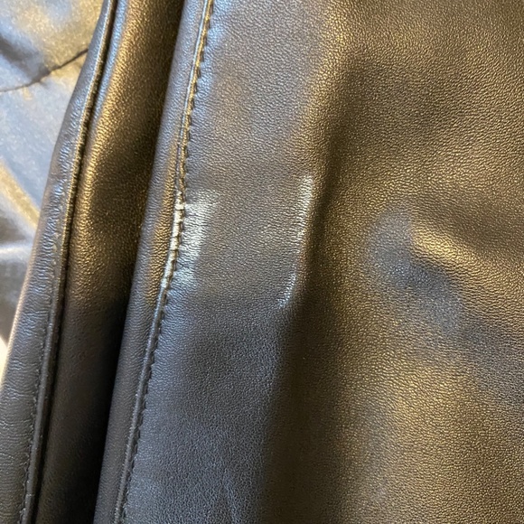 Woman Black Leather Pant - Picture 3 of 5